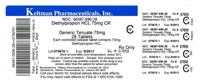 Label Image for 75mg controlled release - Tenuate 75mg